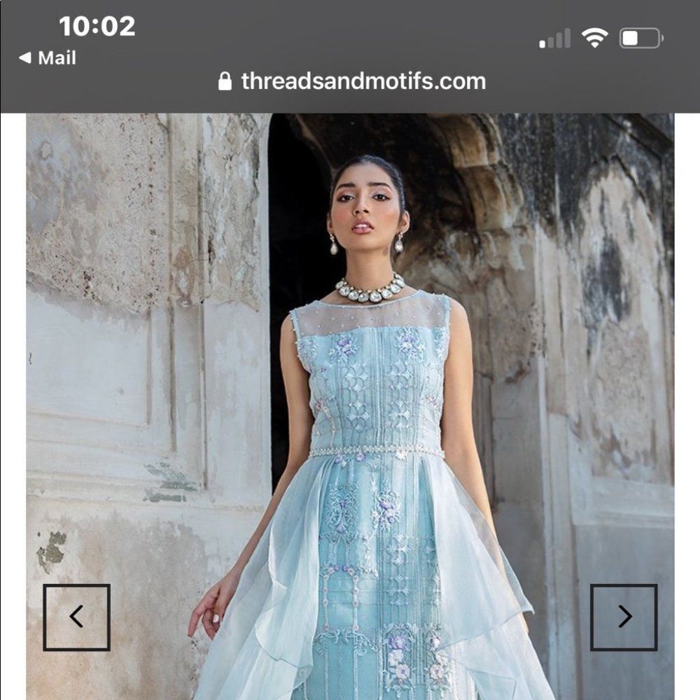 NEW Threads&Motifs 3pc salwar suit M FULL Sleeves